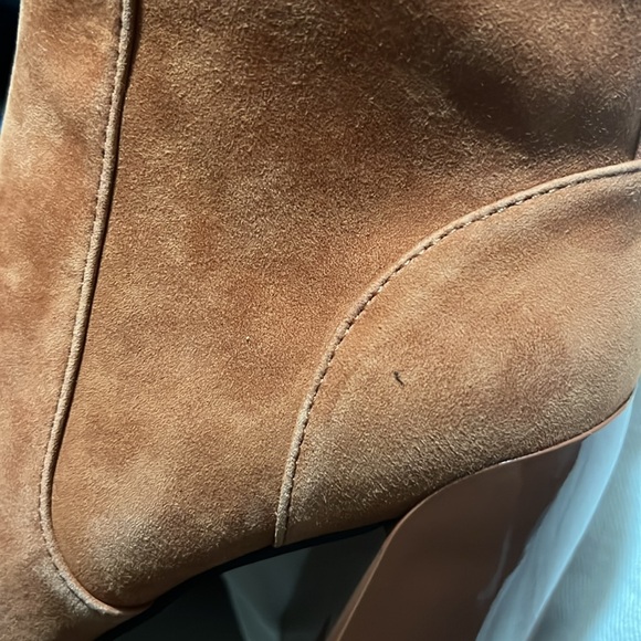 NEW Vince Camuto Enverna Block Heel Bootie Size 6.5 In Caramel Color - Picture 13 of 13